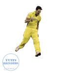 Mitchell Johnson celebrates a wicket with his trademark jump.png